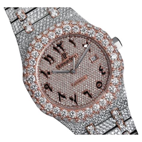 fake gold watch with diamonds|diamond watch iced out.